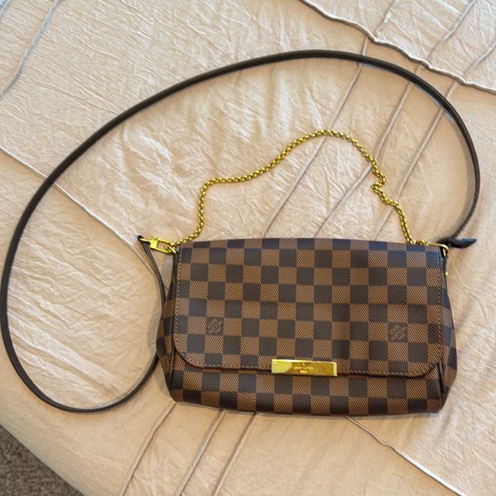 Louis Vuitton Damier Ebene Favorite MM - full set